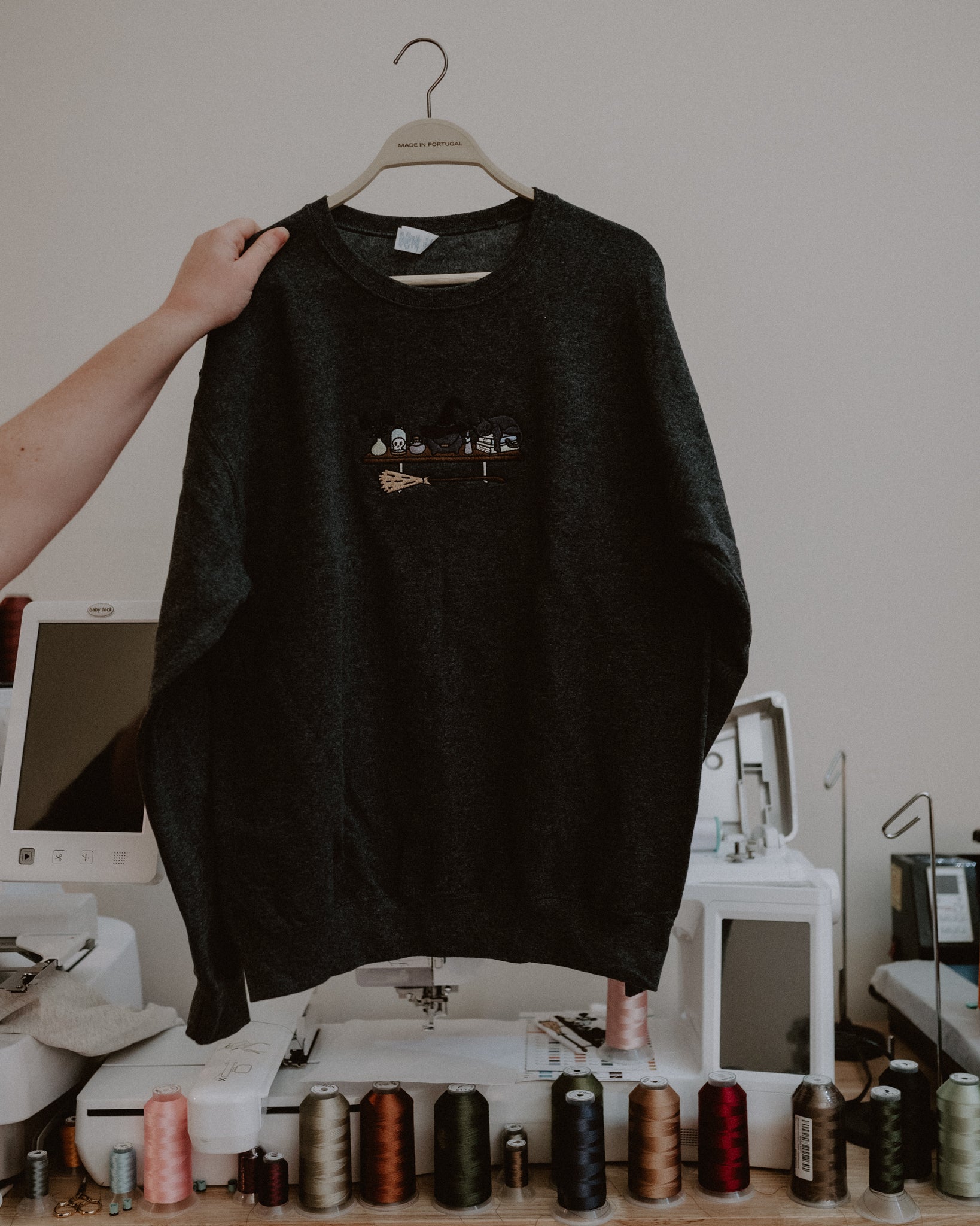 Witchy Bookshelf Crewneck