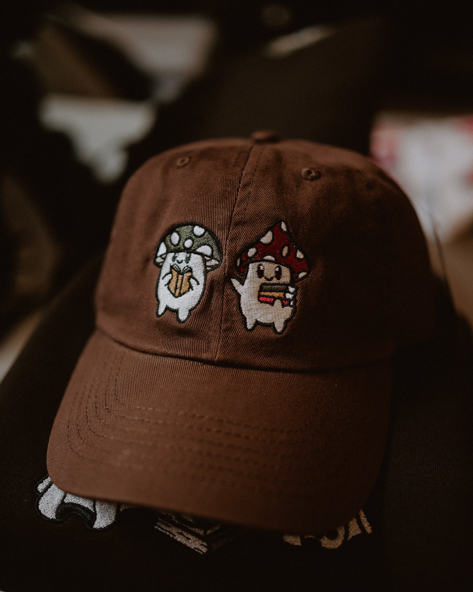 Reading Mushrooms Baseball Hat