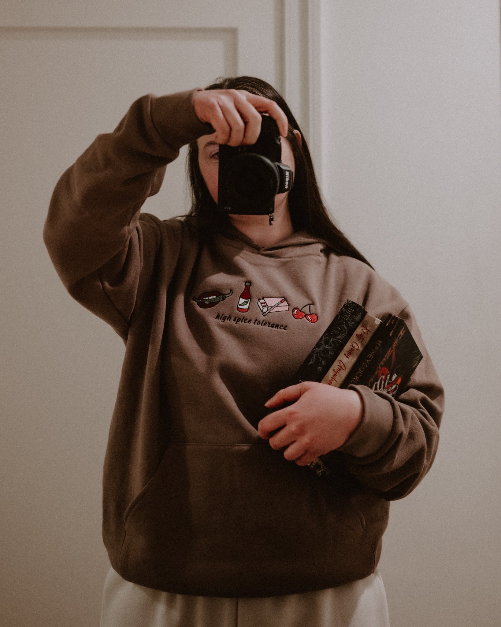 High Spice Tolerance Embroidered Hoodie