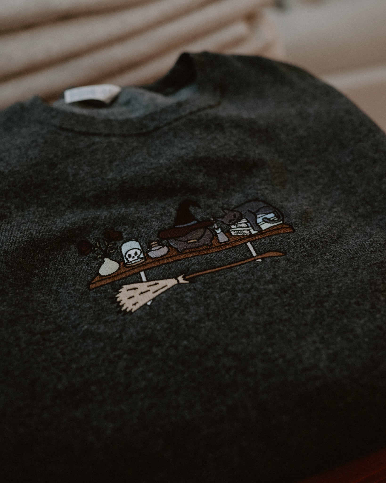 Witchy Bookshelf Crewneck