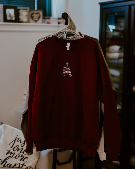 Christmas Book Tree Sweatshirt