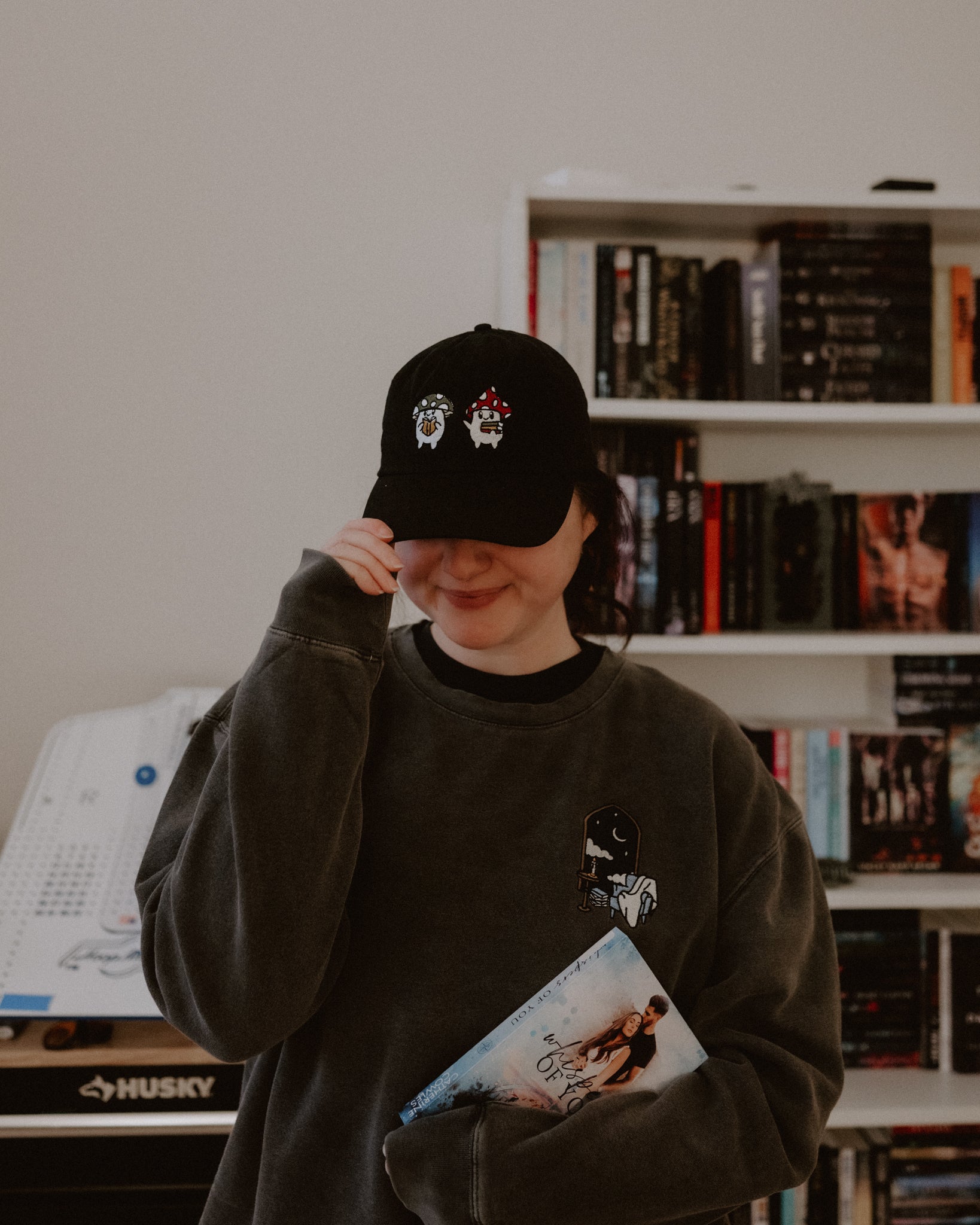 Reading Mushrooms Baseball Hat